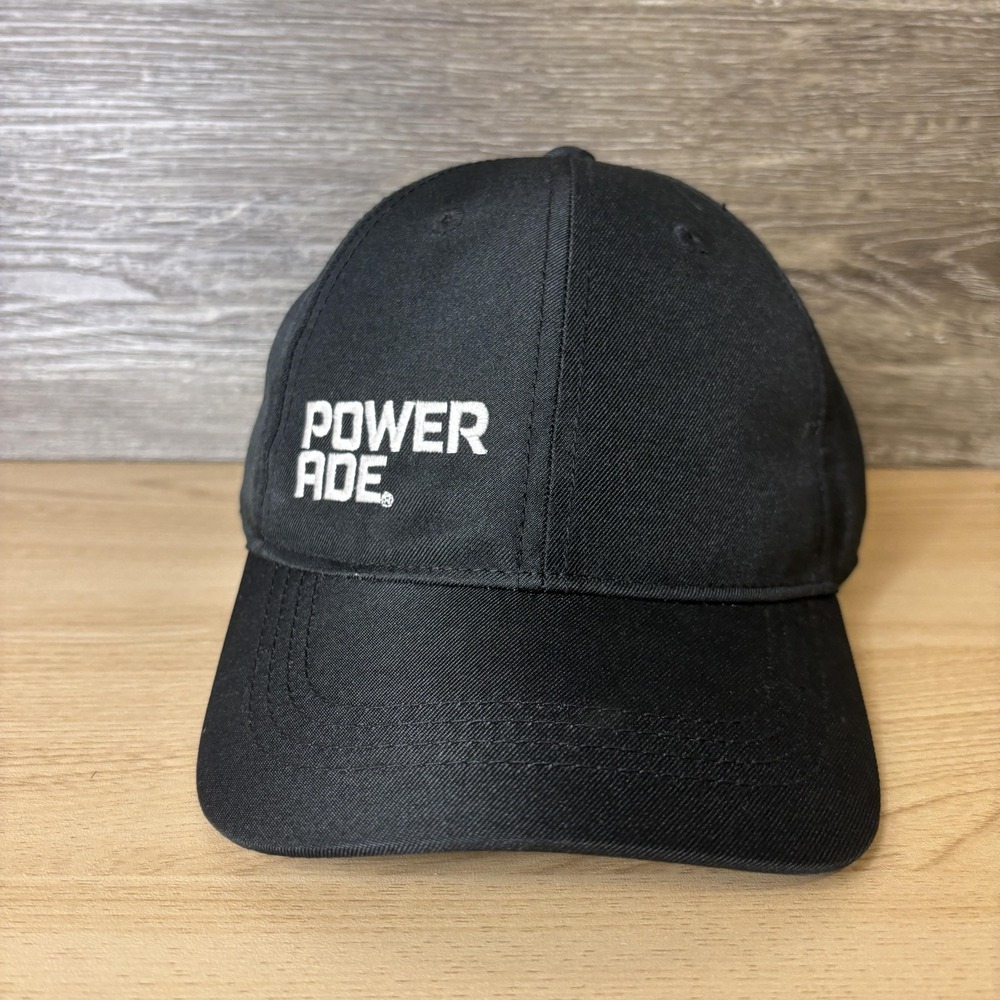 Powerade Hat Cap Strap Back Embroidered Promo Mens Port Authority Polyester